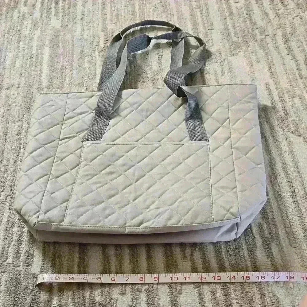 Gray Quilted DSW Tote
